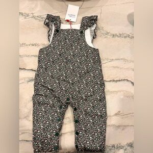 Green Floral Delphina Baby Girl Overall 18mos